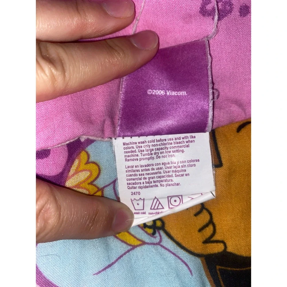 Y2K Vintage Dora The Explorer Comforter Reversible Twin Full Pink Nickelodeon